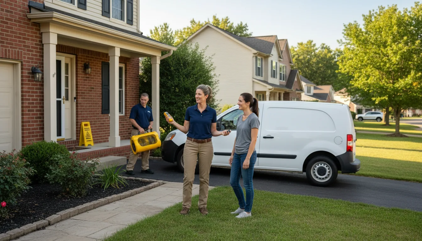 Residential water damage restoration in Scooba, MS